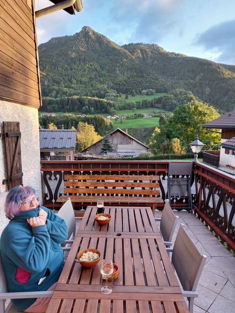 dinner on the terrace