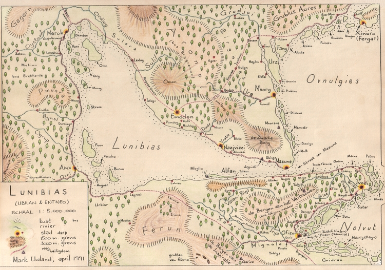 kaart van Lunibias
