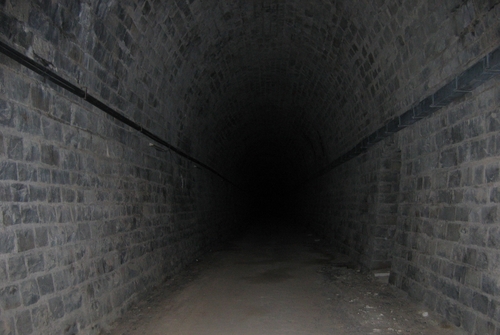 we walk into the tunnel