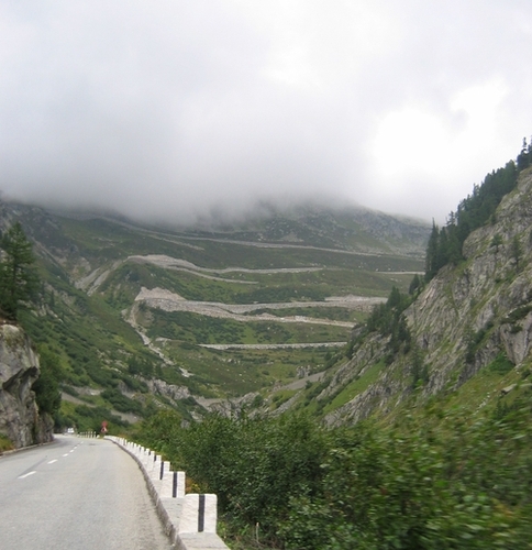 hairpins in the Grimsel pass