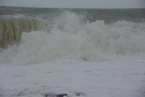 the sea near our camping