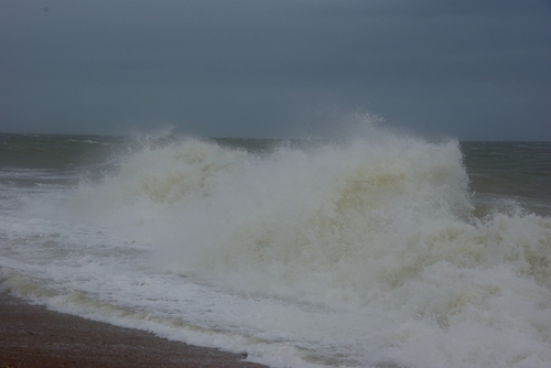 the sea near our camping