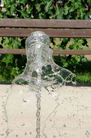 jet of water in a fountain