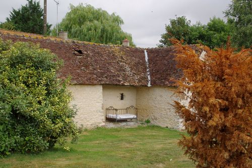 bed in the garden