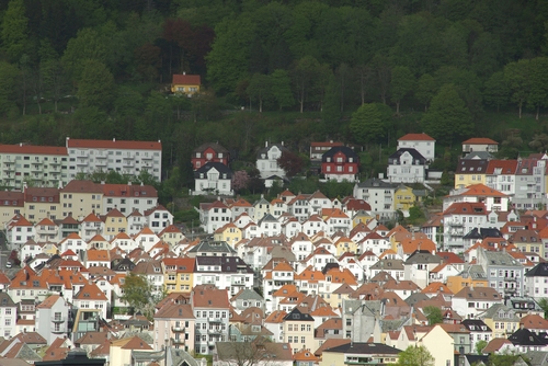 view of the town