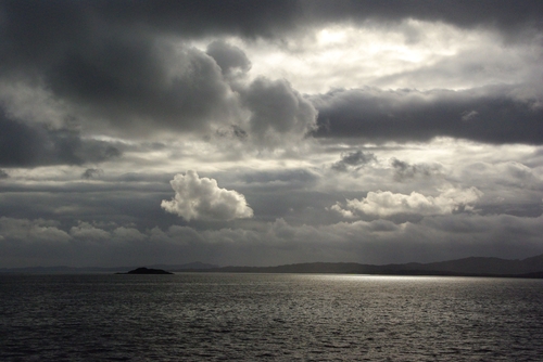 wolken en zonlicht