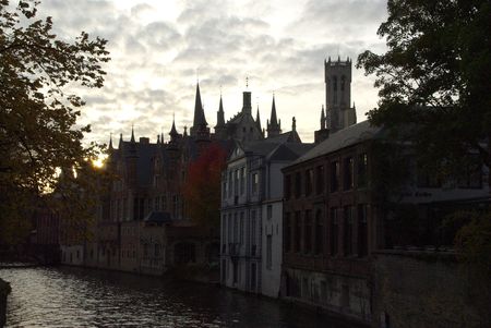 Bruges at sundown