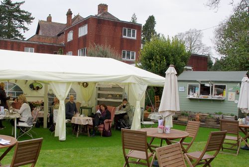 tea in an English garden