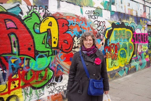 Laura in the Graffiti street