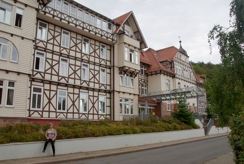 half-timbered hospital