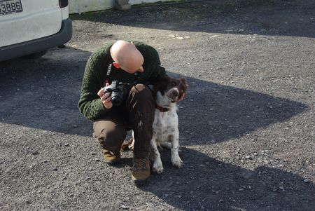 Michel and dog