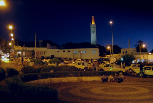 het schuine plein in Tanger