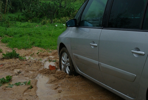 auto in de modder