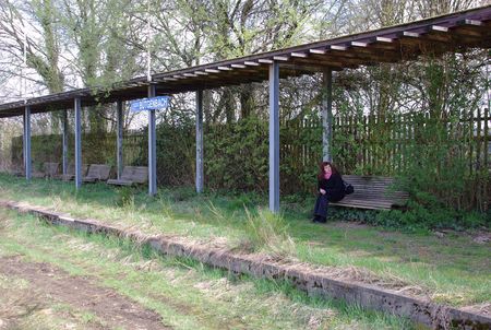 wachten op de trein